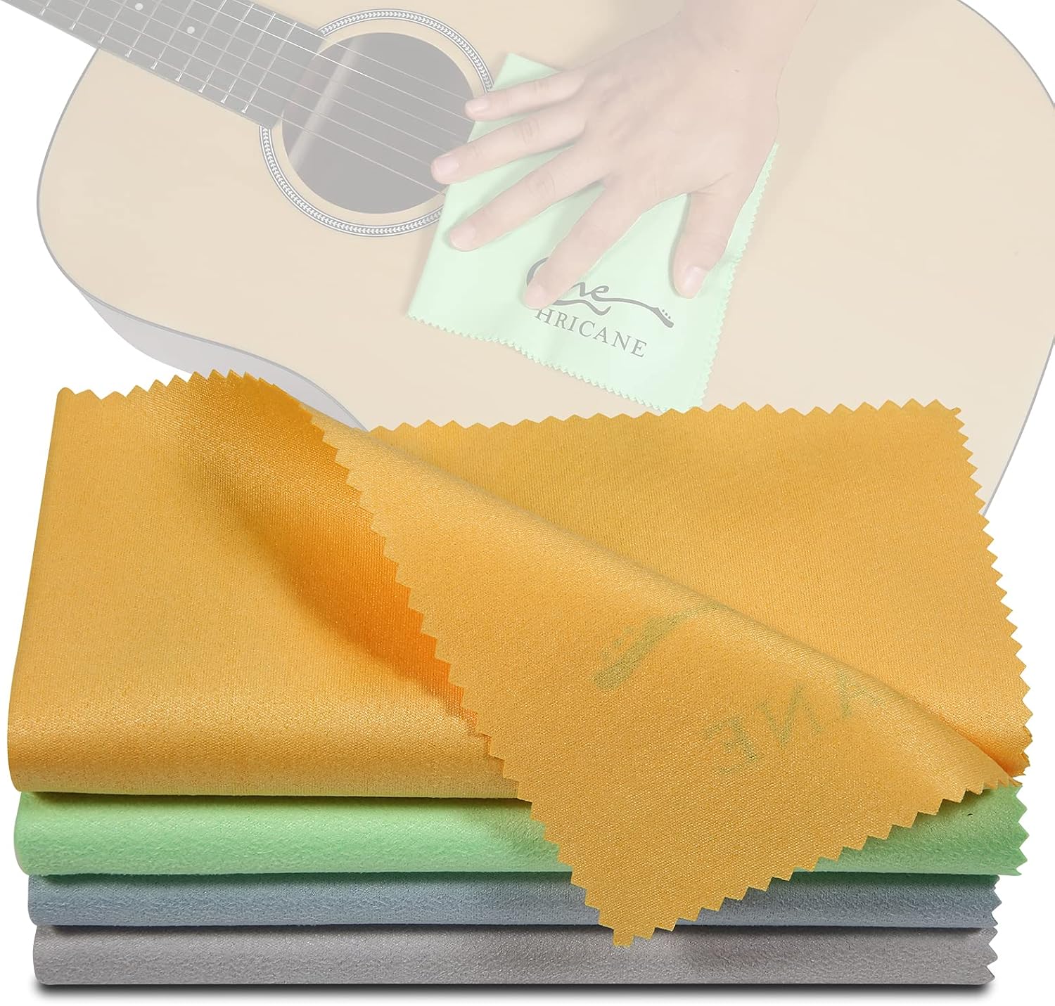 Hricane 4-Pack 12"x12" Ultrafine Fiber Suede Polishing